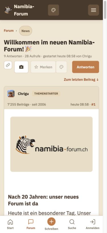 Ein aktuelles Thema auf dem Handy