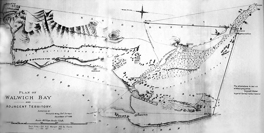 Plan von Walwich Bay, 1885