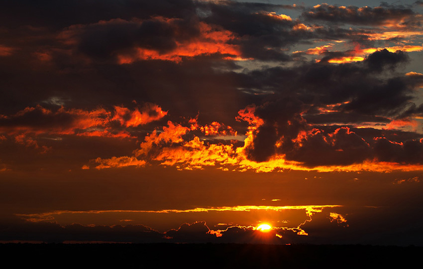 Sonnenuntergang Namibia