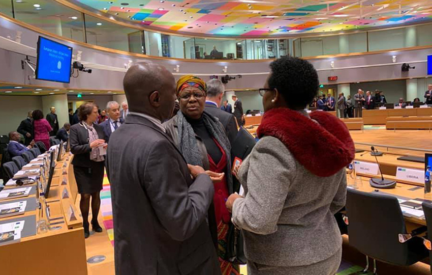 Namibias Außenministerin in Brüssel