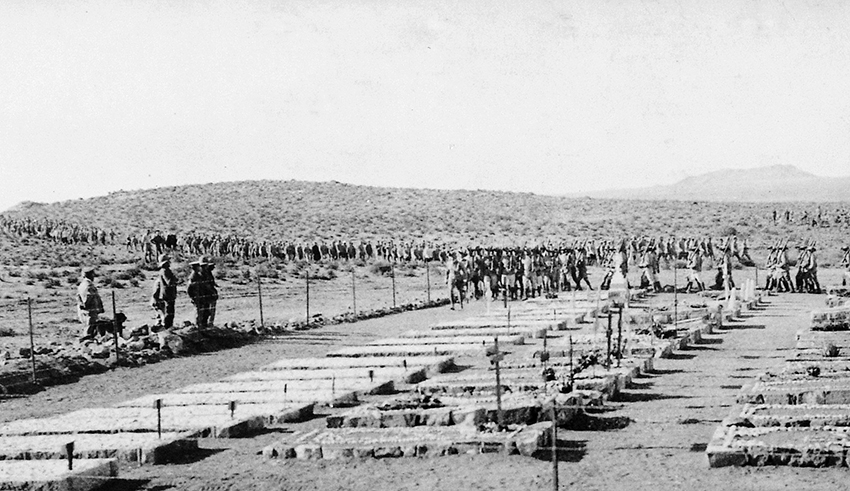 Friedhof von Aus, 1918