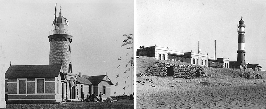 Leuchtturm Swakopmund 1903 und 1911