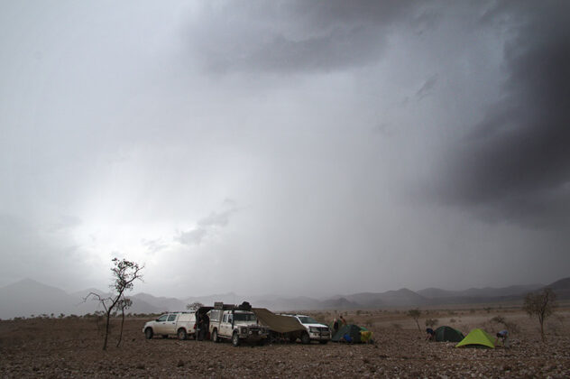 Campen in Namibia