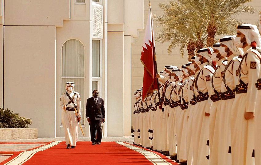 Präsident Geingob in Katar